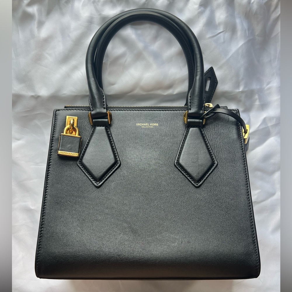 Michael Kors Collection Black Casey Satchel (Small)